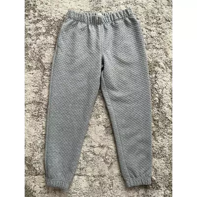 First Kick Womens Lounge Pants Gray High Rise Elastic Waist Quilted Maternity S • $9.74