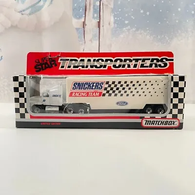 1992 Matchbox Superstar Transporters Snickers Racing Team 1/80 Nib • $9.56