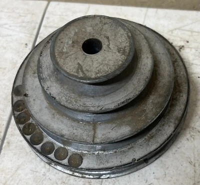$34.99 • Buy Vintage Delta 5  4 Step V Belt Pulley DP 260 Lathe Electric Motor Machine 1/2”id