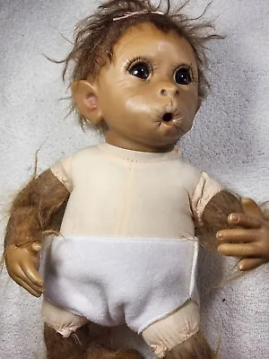 Ashton-Drake Galleries So Truly Real Baby Monkey Doll Clementine 14   • $79.99