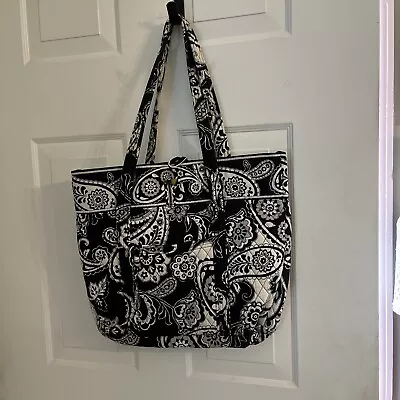 Vera Bradley Purse/Tote XL Midnight Paisley Good Used Condition  See Pictures • $18