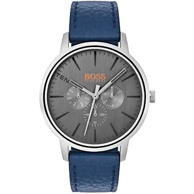 BOSS Orange 1550066 Multifunction Men's Wrist Copenhagen BLUE STRAP CHRONO WATCH • £47.59