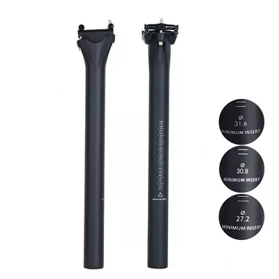 Ultralight Carbon Seatpost MTB Road Bike Saddle Tube Seat Post 27.2/30.8/31.6mm • $43.90