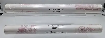 2 X Rolls Laura Ashley Home Wallpaper Toile W022218-A/1 Plum Narural Cherub  • £54.95