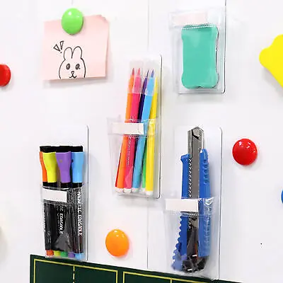 2PCS Fridge Magnet Storage Organiser Rack For Pens Holder Notice Board • £6.69