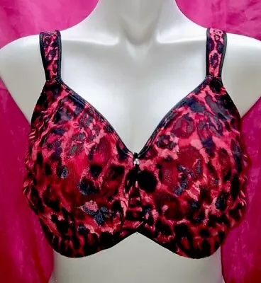 💗Wacoal 34DDD 855167 Awareness UW Bra Red Animal Print • $22