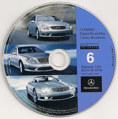 2002 2003 2004 Mercedes Benz SL600 SL500 SL55 Navigation CD #6 Ohio-Valley Map • $45