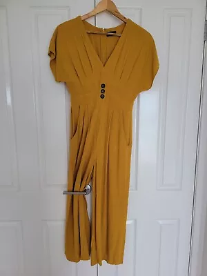 Dotti Mustard Jumpsuit Size 8 • $25