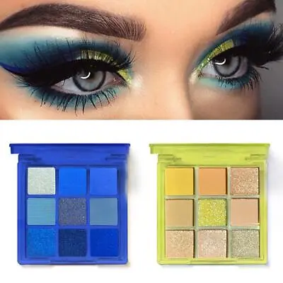 4 Color Eyeshadow Palette Make-up Eyeshadow Blue Enchantress/Yellow --Hot T3W7 • $6.82