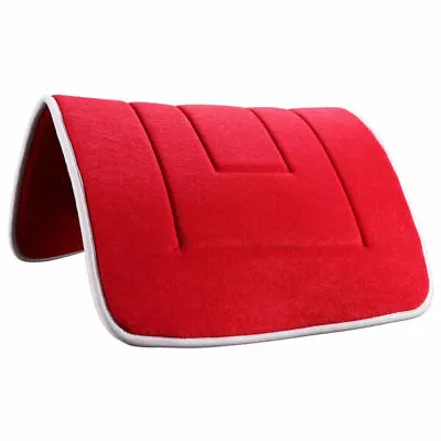 Terry Towel Saddle Pad Red W/White Binding • $36.75