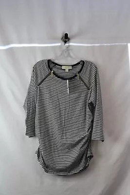 NWT Michael Kors Women's Navy/White Stripped Side Cinched Blouse Sz XL • $9.99