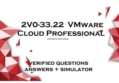2V0-33.22 VMware Cloud Professional Exam Dumps QA + Simulator • $4.50