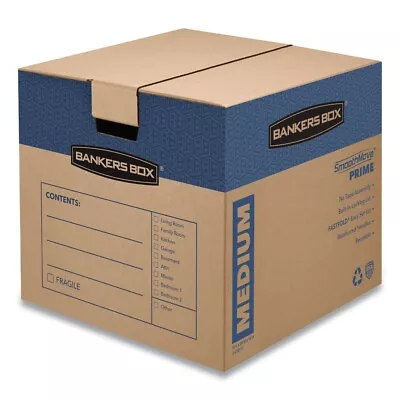 Bankers Box 62801 18  X 18  X 16  Prime Medium Moving Boxes - KRT/BLU (8/CT) New • $55.08