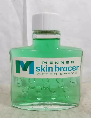 Vintage 1960s Original Mennen Skin Bracer After Shave 2oz Glass Bottle NOS New • $18