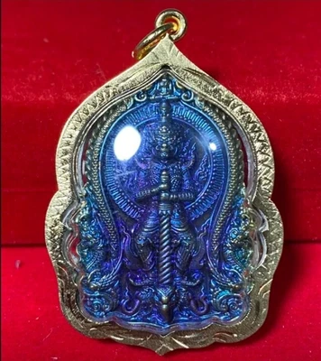 $39 • Buy Thao Wessuwan Giant God Medal Naga Talisman Dragon Pendant Thai Buddha Amulet
