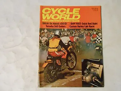 February 1974 Cycle World Magazinemaico 450crbmw 900tyamaha 360harley Cafe • $12