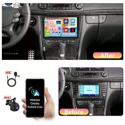 4G 64G Android13 8Core Carplay Car Radio For Mercedes Benz E-W211 E320 E500 E350 • $199.99