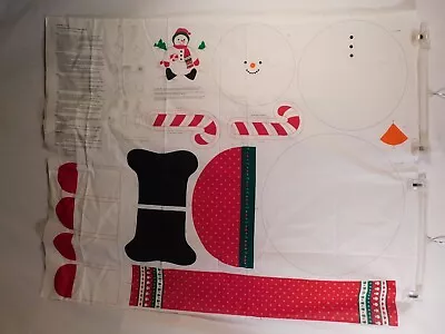 Vintage VIP Roly-Poly Snowman Craft Panel 14 In X 12 In • $12.99