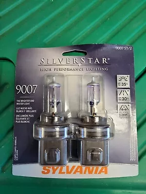 SYLVANIA SILVERSTAR 9007 ST/2 Auto Headlight Bulbs 2 Bulb Set Pair • $10