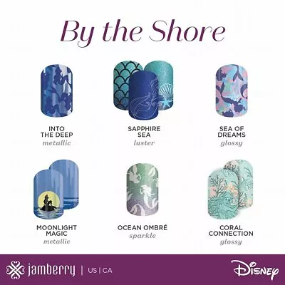 Jamberry Disney Nail Wrap LITTLE MERMAID. Ariel. Ursula You Choose - Half Sheet • $6