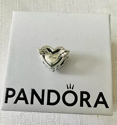 Genuine Pandora 925 Silver Angel Wings & Mum Charm 799367C00 Bnwt • £25