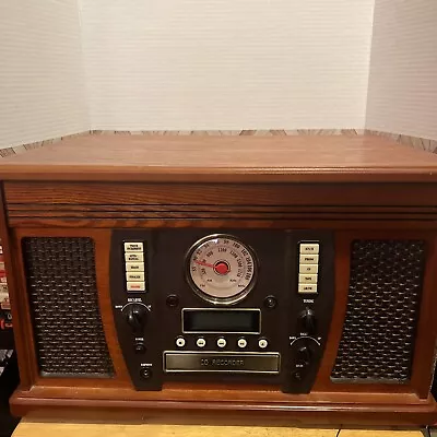 Victrola VTA-750B Aviator Wooden 7-in-1 Nostalgic Record Player With... • $300