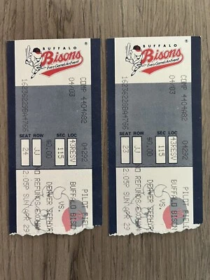 $5.99 • Buy 1990 Buffalo Bisons Ticket Stub Vs Denver Zephyrs