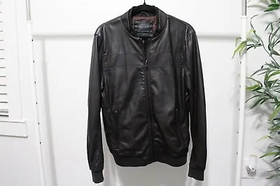 Zara Men Faux Leather Motorcycle Jacket • $33