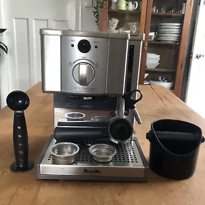 Breville Cafe Roma Silver Coffee Cappuccino Machine With Accessories • $100