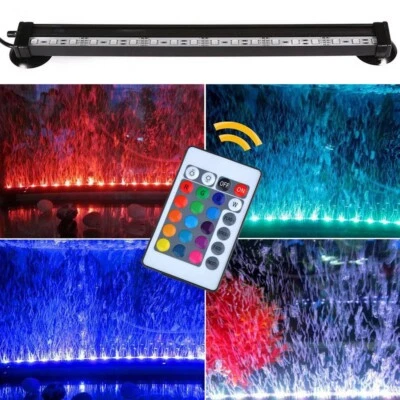 £14.05 • Buy Aquarium LED Lights Fish Tank RGB 5050 Submersible Strip Lights Bar Lamp UK Plug
