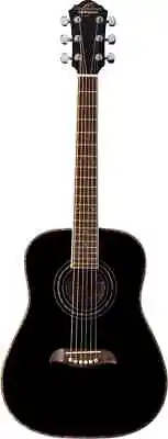 Oscar Schmidt OGHSB-A 1/2 Dreadnought Acoustic Guitar. Black • $173.99