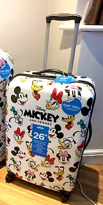 BNWT Disney Mickey Mouse & Friends  Medium Hard Shell Suitcase 65cm • £79.99