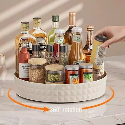 Organizer Tray 360 Rotating Storage Rack Multifunction Cabinet Cosmetics Kitchen • $19.99