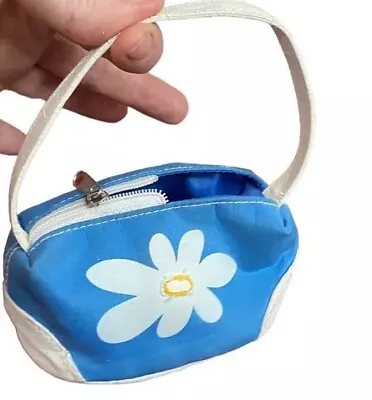 18” American Girl Doll Purse Bag Pet Dog Carrier Blue White Flower Daisy Y2k • $11.99