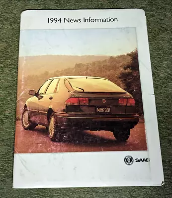 1994 Saab Original Dealer News Information Media Press Kit Brochure Folder • $19.99