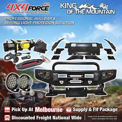 Rock Hard Bullbar U LOOP Guard Plate Light Winch For Toyota Hilux Revo MEL Stock • $1850