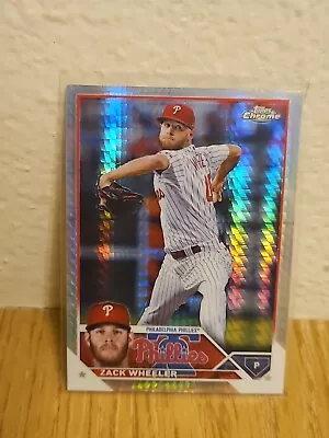 2022 Topps Chrome Zach Wheeler  Prism Refractor #207 Philadelphia Phillies • $2.99