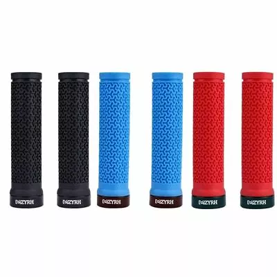 2pcs MTB Grips Bike Lockable Aluminum Clamp Grip Lock On Anti-Slip Rubber • $10.03