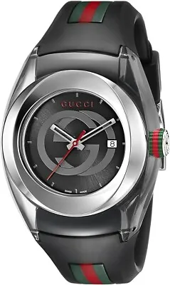 Gucci Sync L YA137301 Unisex Quartz Rubber Band Watch - Retail Price $670 • $279.99