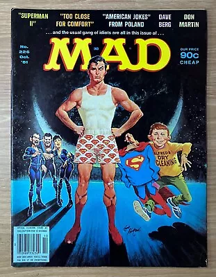 MAD Magazine #226 EC Comics Don Martin Mort Drucker Al Jaffe SUPERMAN 2 F/vf • $12