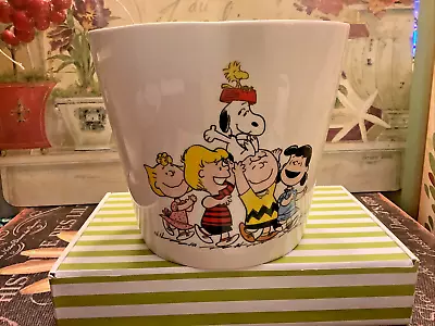 NEW/NWT~PEANUTS~”Happiness Is A Friendship Planter”~c 2015~Department 56~Plug~ • $34.99