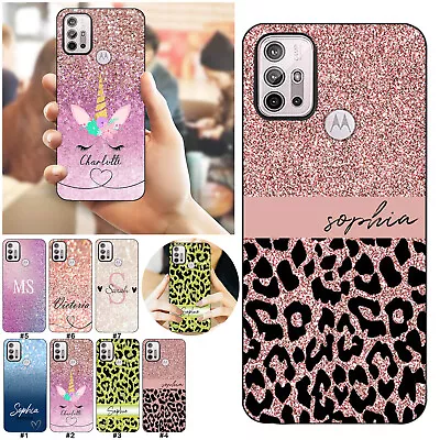 Soft Phone Case For Motorola Moto G Power Edge20 G22 E13 Personalised Name Cover • $7.99