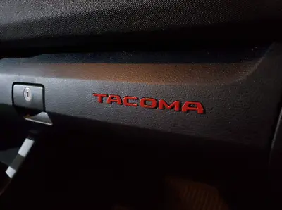 3D Raised Glove Box Inserts Letters Barcelona Red Emblem Badge Kit For TACOMA • $39.99