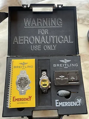 $4999 • Buy Breitling Emergency Watch - 43MM Titanium E56121.1 Yellow Dial