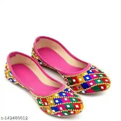 Flip Flop Punjabi Jutti Khussa Shoes Indian Shoes Bridal Shoes Mojari Juti 04 • $21.59