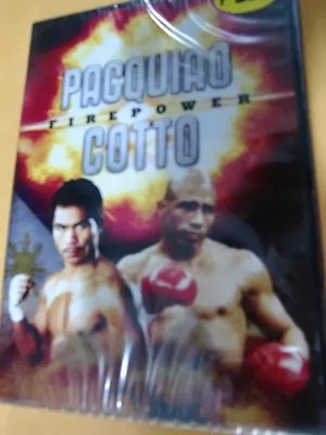 Manny Pacquiao Vs COTTO FIREPOWER ORIGINAL DVD SEALED ALL REGION • $24.99