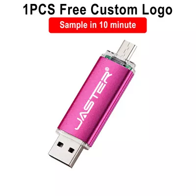 Free Logo USB Flash Drive 64GB Pen Drive Micro Usb Stick OTG Memory Stick Metal • $4.07