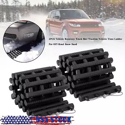 Vehicle Recovery Track Mat Tractio Vehicle Tires Ladder For OffRoad Snow Sand #2 • $55.63