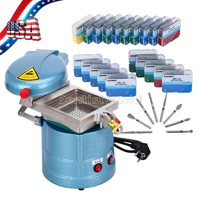 Dental Vacuum Forming Machine Molding Motor Equipment/100Pc 20Boxes Diamond Burs • $12.99