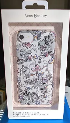 Vera Bradley Flexible Iphone Case 6 /6S / 7 /8 /  Jewelled Flowers Pink & Gray • $10.44